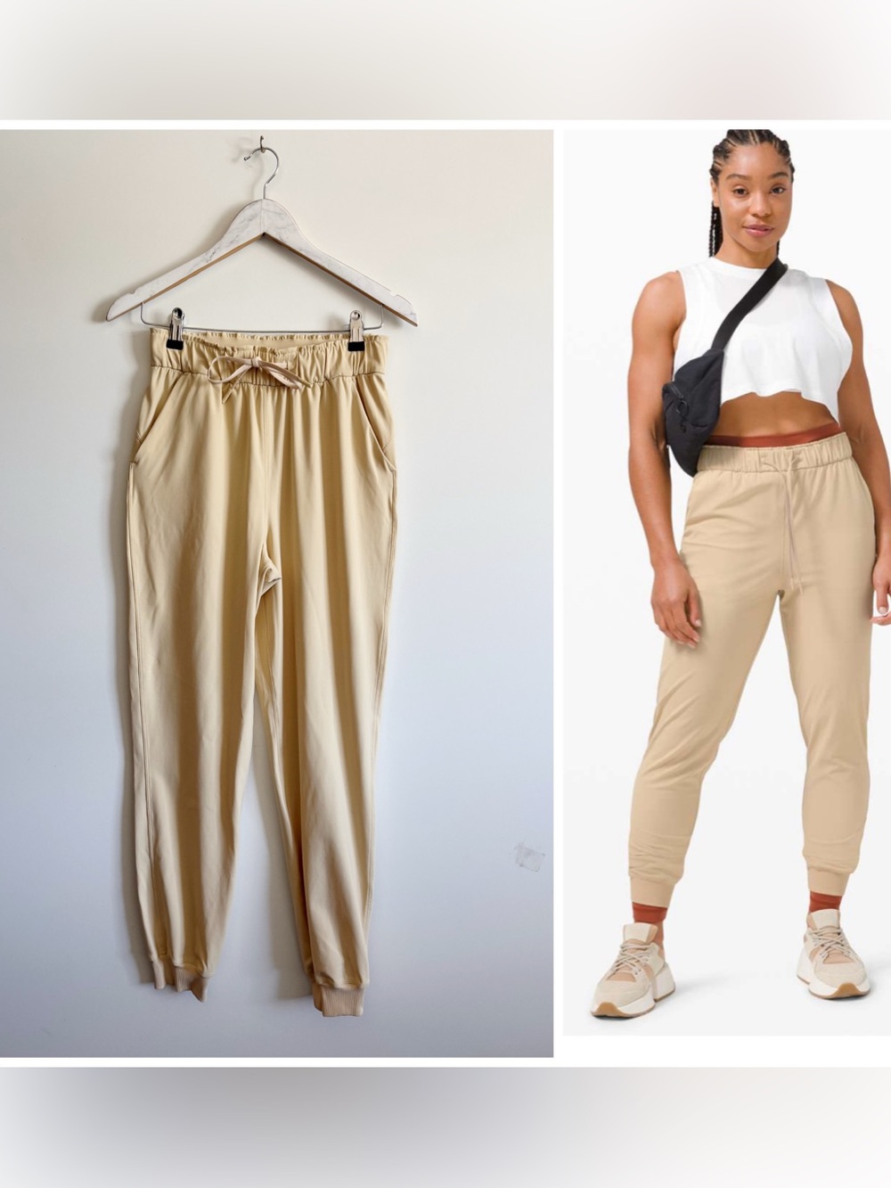 LULULEMON Keep Moving Jogger Pants Trench Butter Yellow Size 4